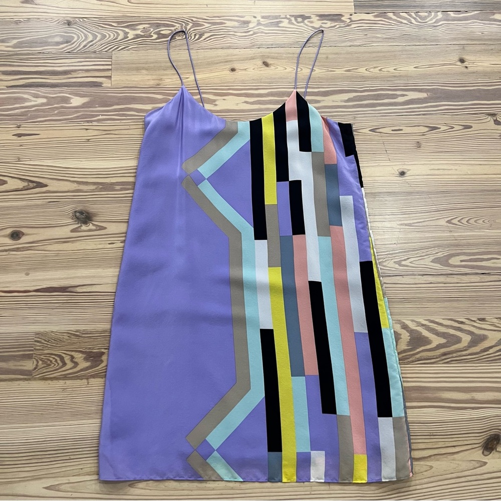 Tibi 100% Silk Mini Dress Size Size 4 - Picture 2 of 4
